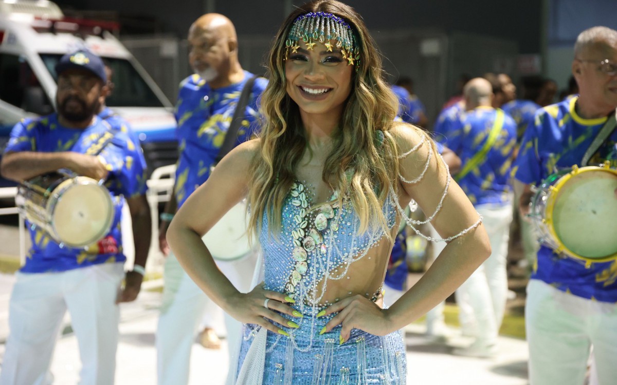 Rainha de Bateria da Unidos da Tijuca, Lexa brilha em evento da Cidade do Samba