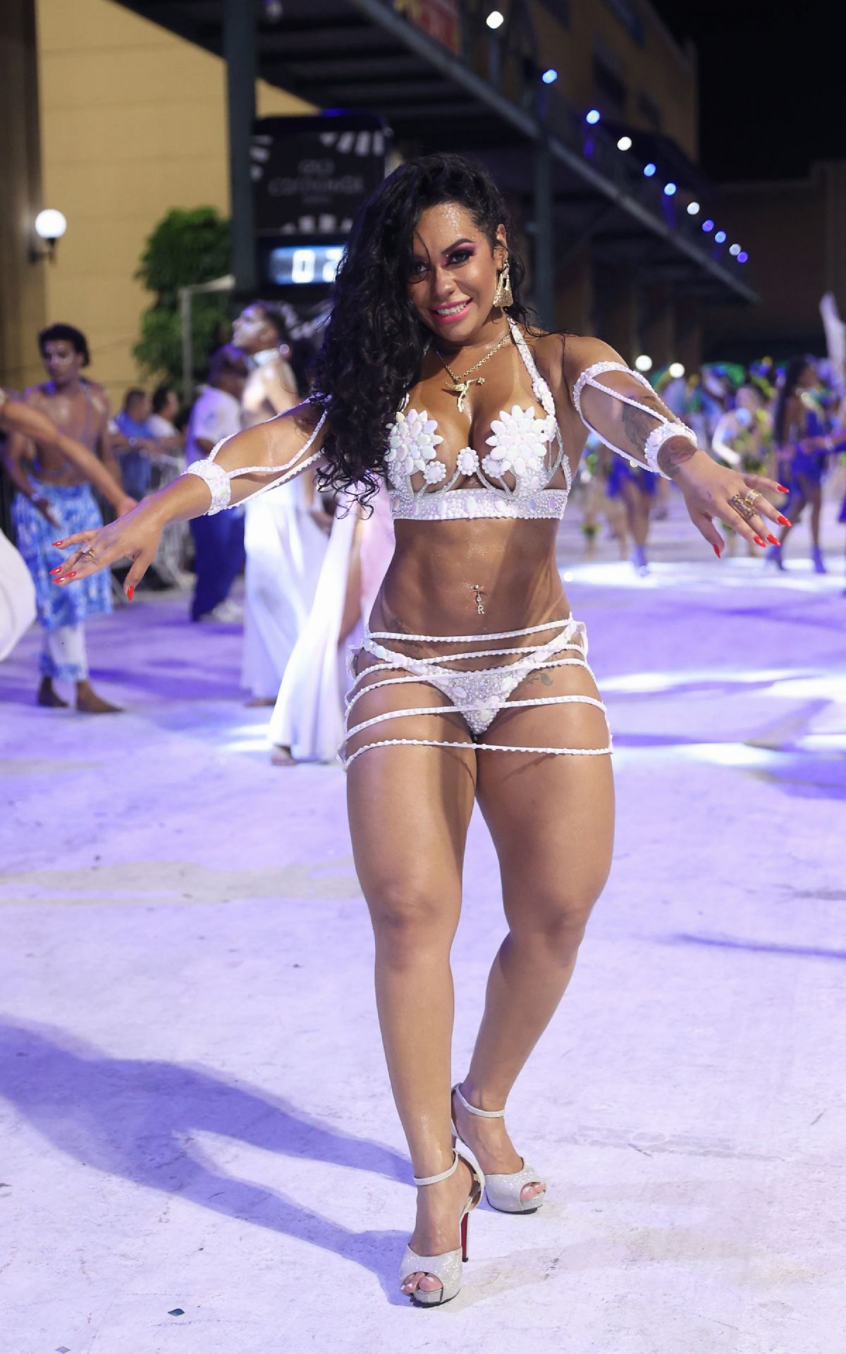 Raissa de Oliveira participa de evento na Cidade do Samba