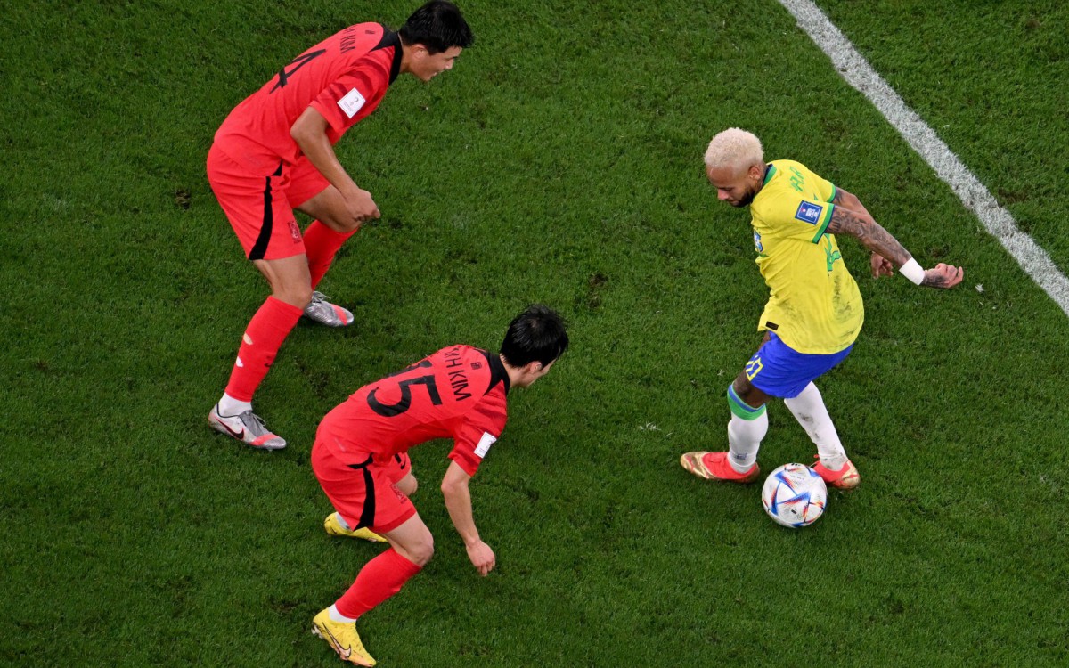 Seleção brasileira fez grande primeiro tempo e goleou a Coreia do Sul