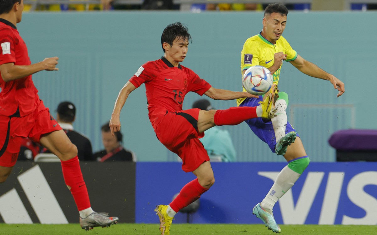 Seleção brasileira fez grande primeiro tempo e goleou a Coreia do Sul