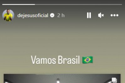 Gabriel Jesus torce pela seleção e se pronuncia após lesão 