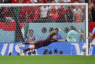 Confira as imagens da classificação de Marrocos contra a Espanha