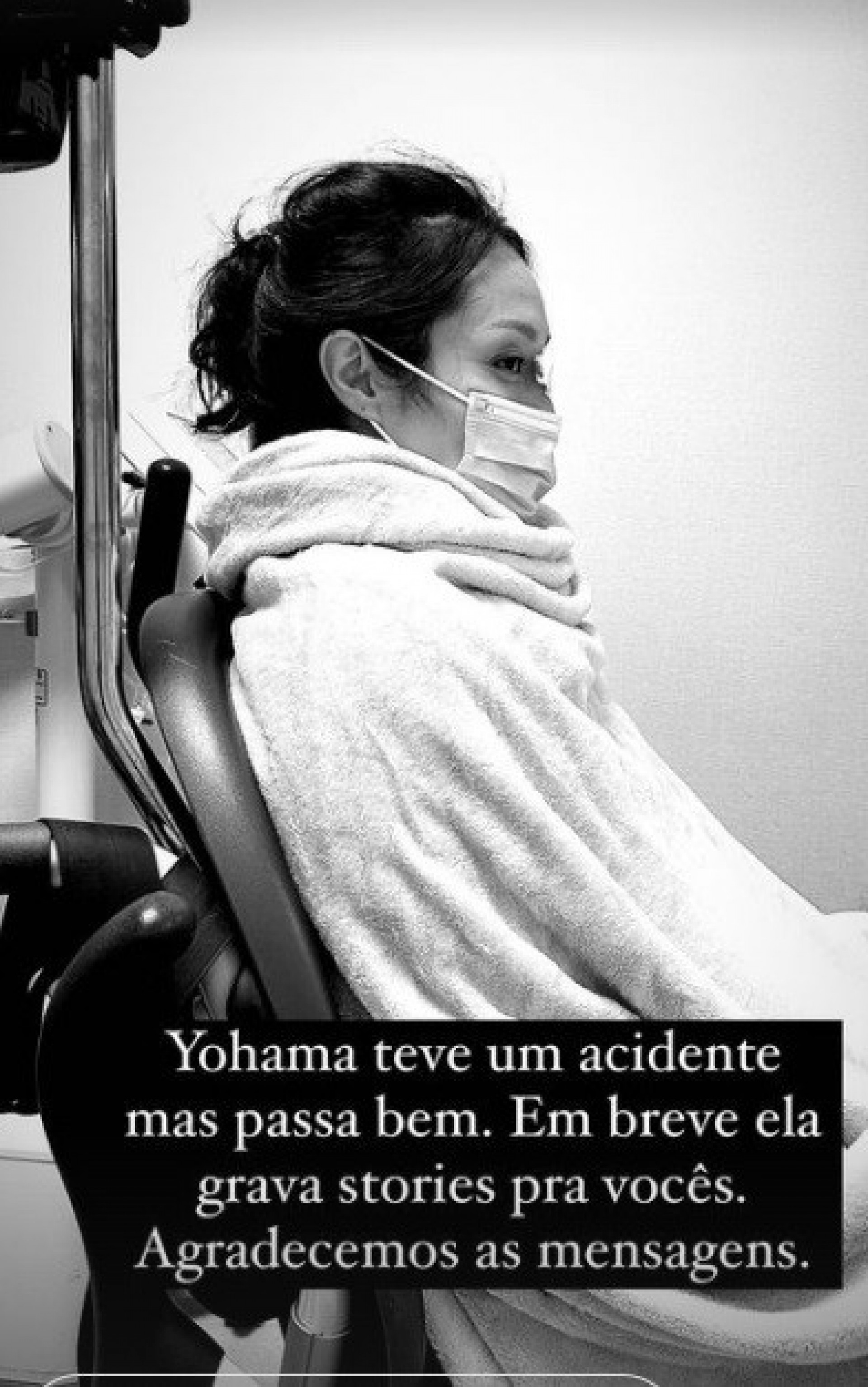 Yohama Eshima sofre acidente de bicicleta  - Reprodução do Instgram