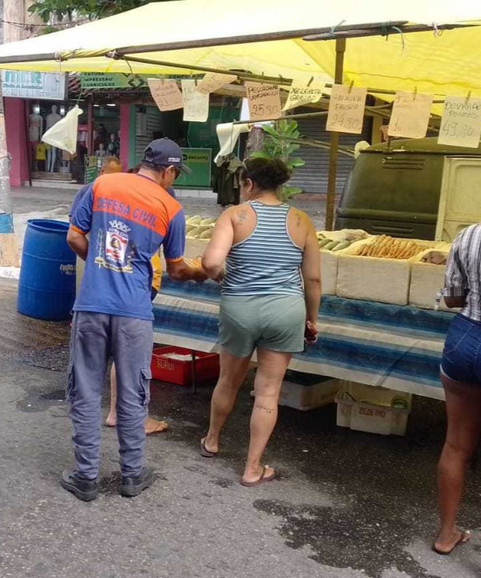 Ação na feira da Vila Emil, em Mesquita - Divulgação/ PMM