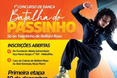 Belford Roxo: Secretaria de Cultura abre inscrições para 'Concurso de Dança - Batalha do Passinho'