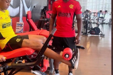 Bruno Henrique avança em tratamento e publica imagem realizando atividade no Ninho do Urubu