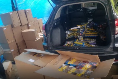 PM recupera carga de cigarros roubados em São Pedro da Aldeia