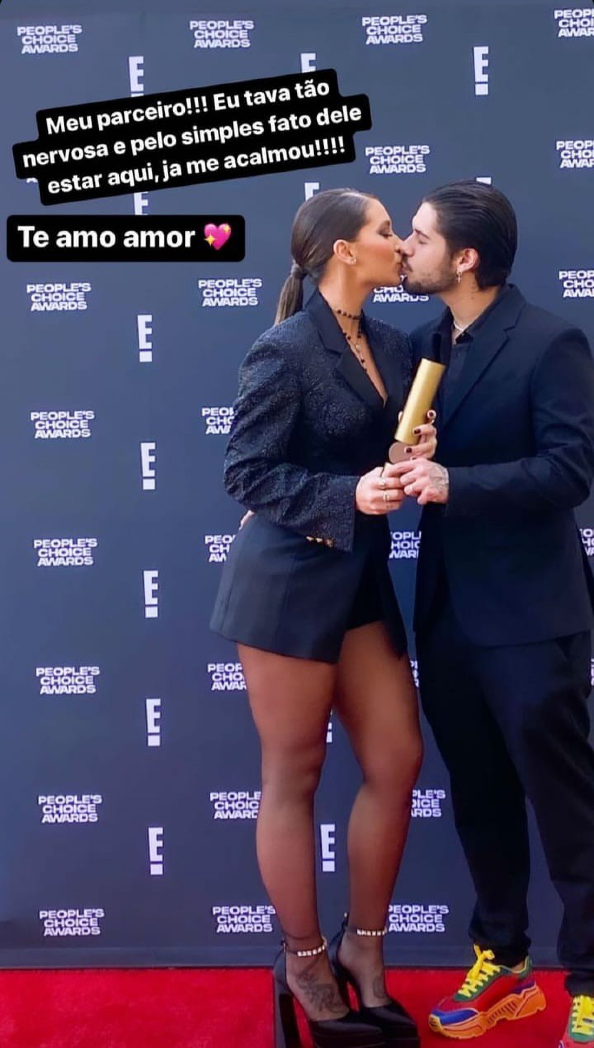 Zé Felipe acompanhou Virgínia Fonseca durante premiação internacional  - Reprodução/Instagram