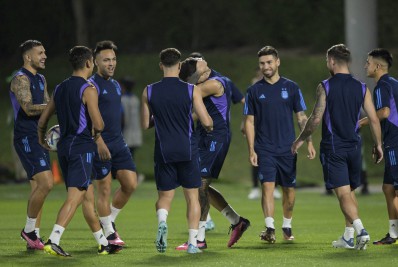 Vídeo: veja imagens do último treino da Argentina antes da partida contra a Holanda