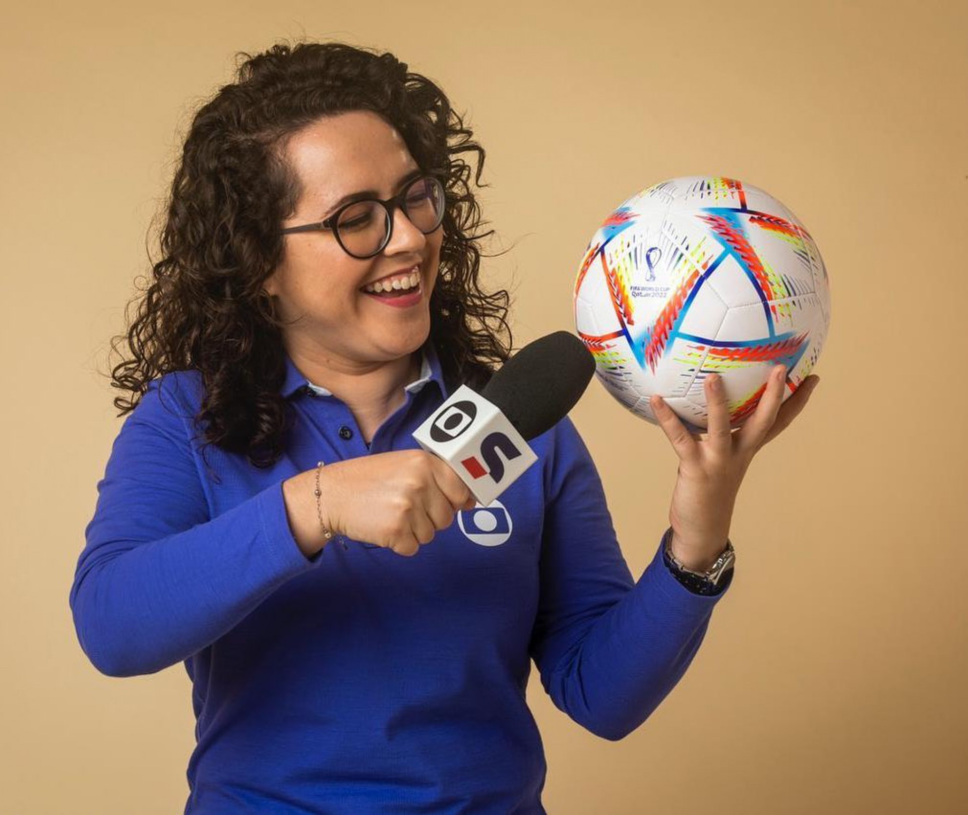 Natália Lara narra a Copa do Mundo do Catar no SporTV - Reprodução Internet