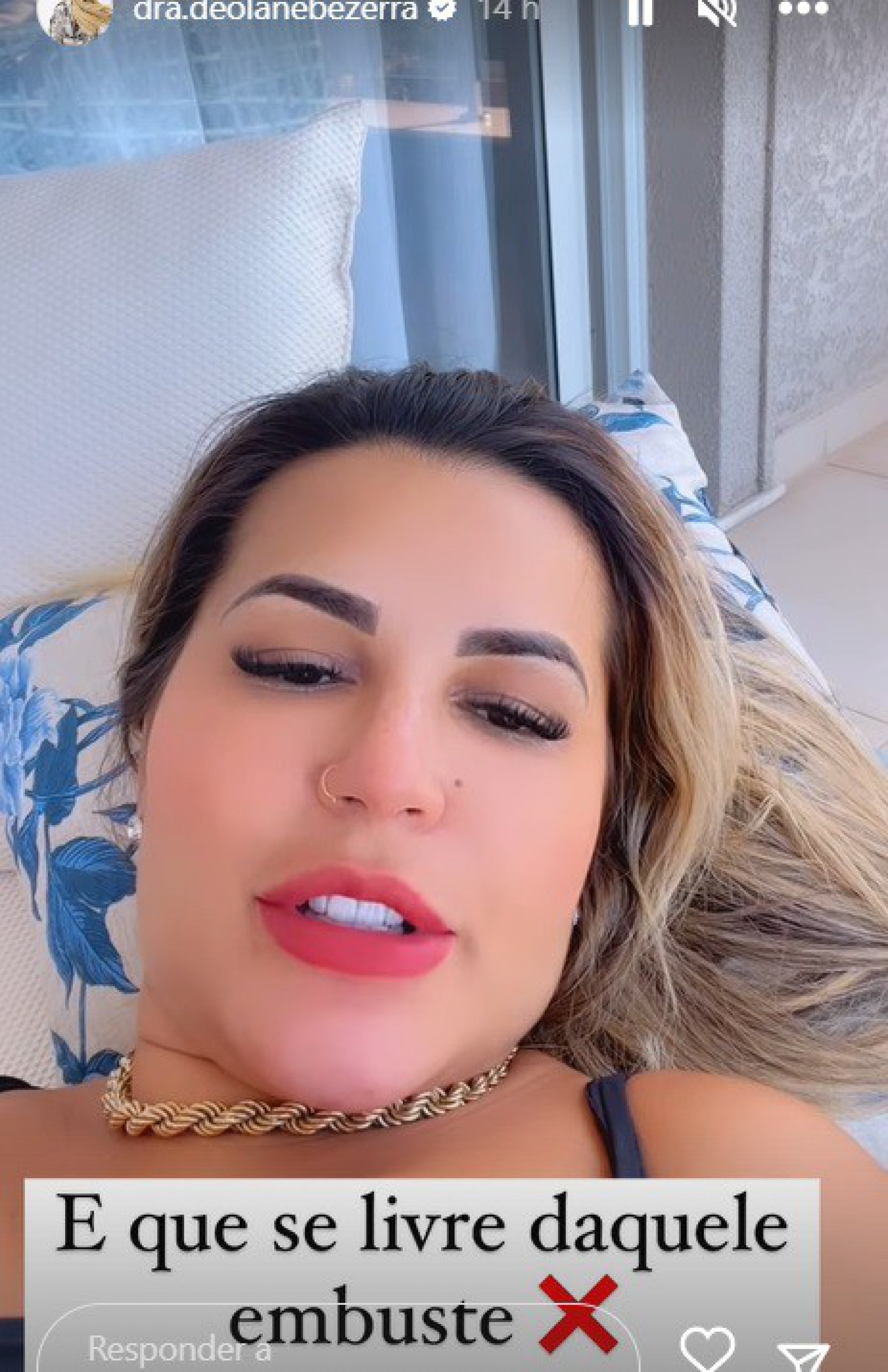 Deolane Bezerra disse não ter puxado mutirão pela permanência de Moranguinho no reality show por conta do marido dela, Naldo Benny - Reprodução Internet