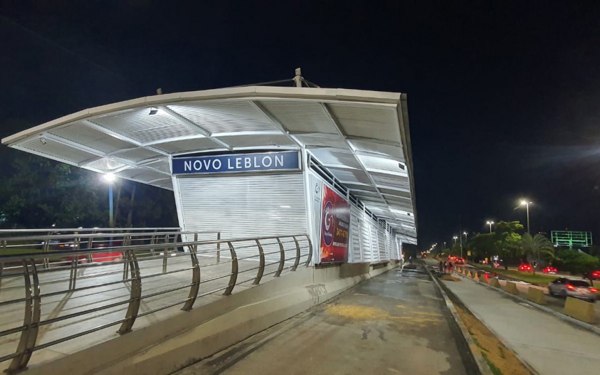 Obras na esta&ccedil;&atilde;o Novo Leblon, na Barra da Tijuca, foram finalizadas