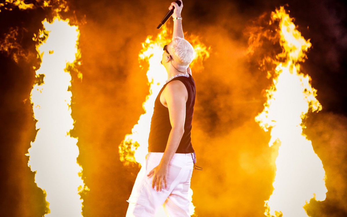 Pedro Sampaio faz show na &aacute;rea interna da Arena das Dunas, no 1&ordm; dia de Carnatal