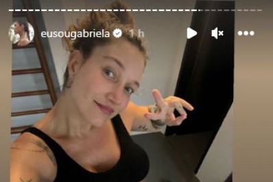 Gabriela Pugliesi fala sobre a relação com seu corpo pós-parto: 'Eu tô muito paciente comigo'
