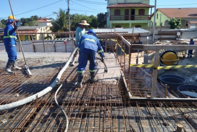Obras de construção do Centro de Educação Infantil avançam em Saquarema