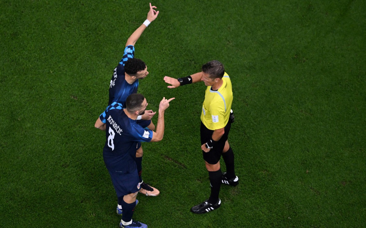 Argentina e Cro&aacute;cia se enfrentaram na semifinal da Copa do Mundo