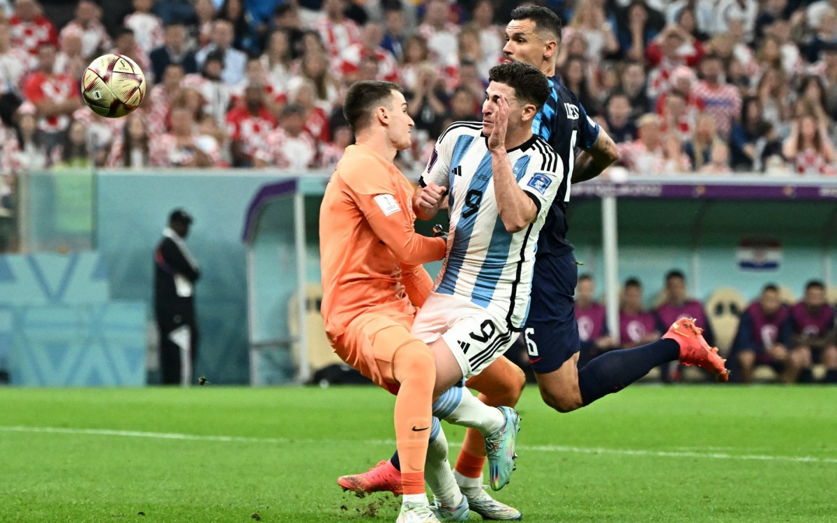 Argentina e Cro&aacute;cia se enfrentaram na semifinal da Copa do Mundo