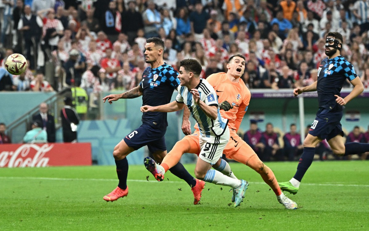 Argentina e Cro&Atilde;&iexcl;cia se enfrentaram na semifinal da Copa do Mundo