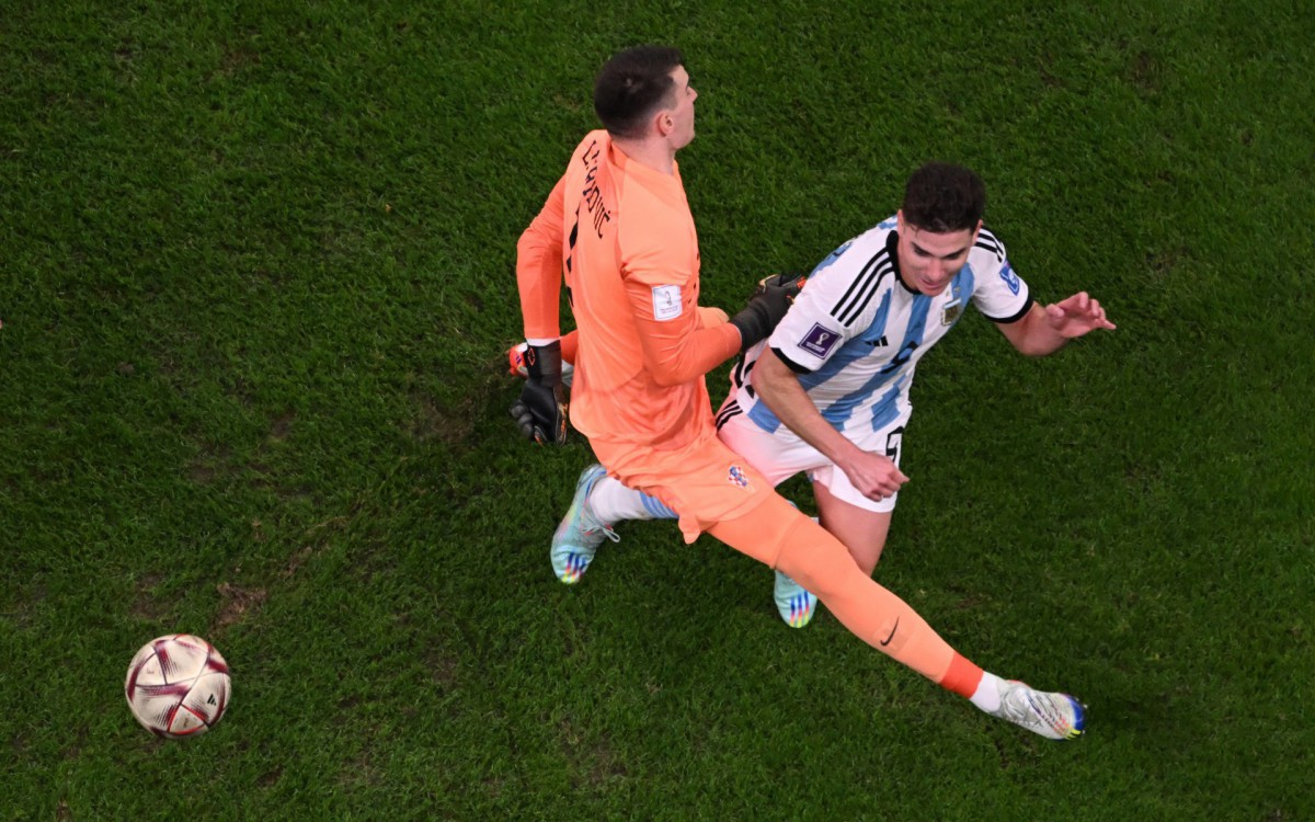 Argentina e Cro&aacute;cia se enfrentaram na semifinal da Copa do Mundo