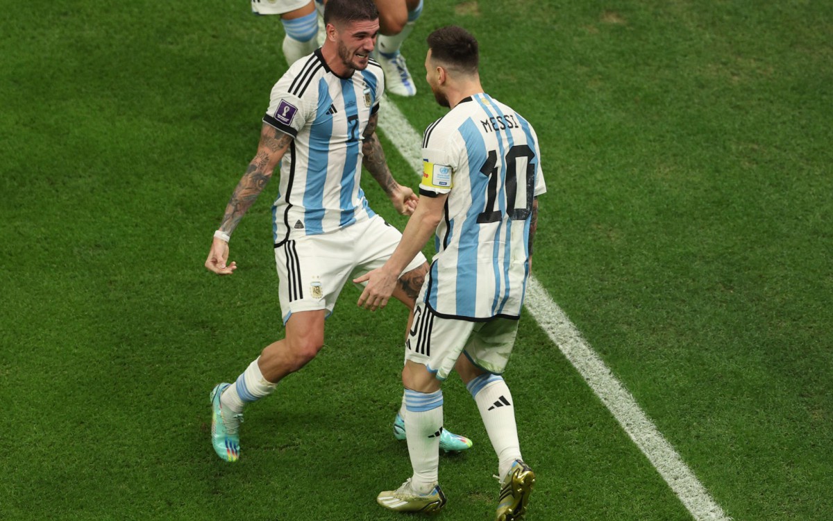 Argentina e Cro&aacute;cia se enfrentaram na semifinal da Copa do Mundo