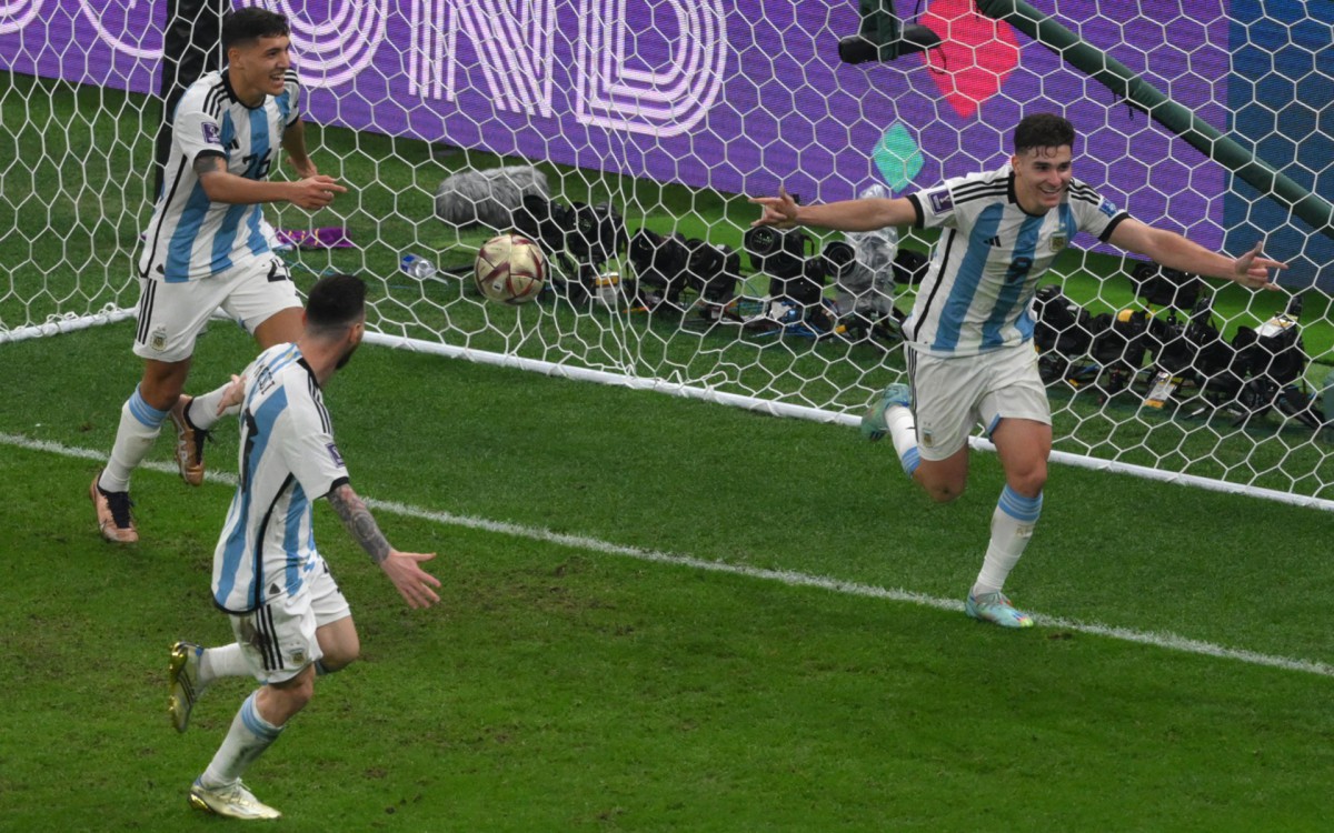 Argentina e Cro&aacute;cia se enfrentaram na semifinal da Copa do Mundo