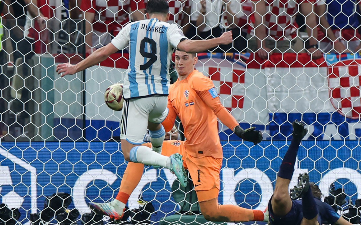 Argentina e Cro&aacute;cia se enfrentaram na semifinal da Copa do Mundo