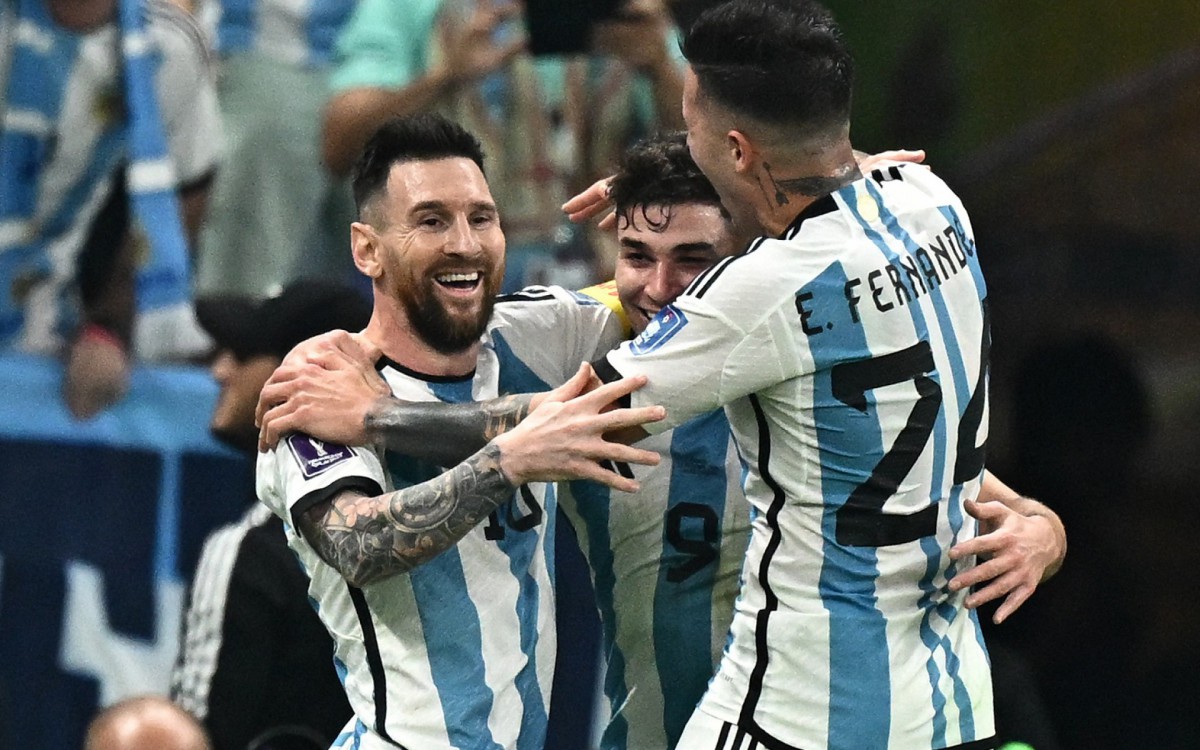 Argentina e Croácia se enfrentaram na semifinal da Copa do Mundo - AFP