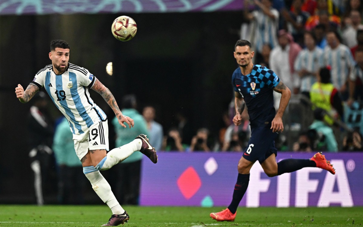 Argentina e Cro&aacute;cia se enfrentaram na semifinal da Copa do Mundo