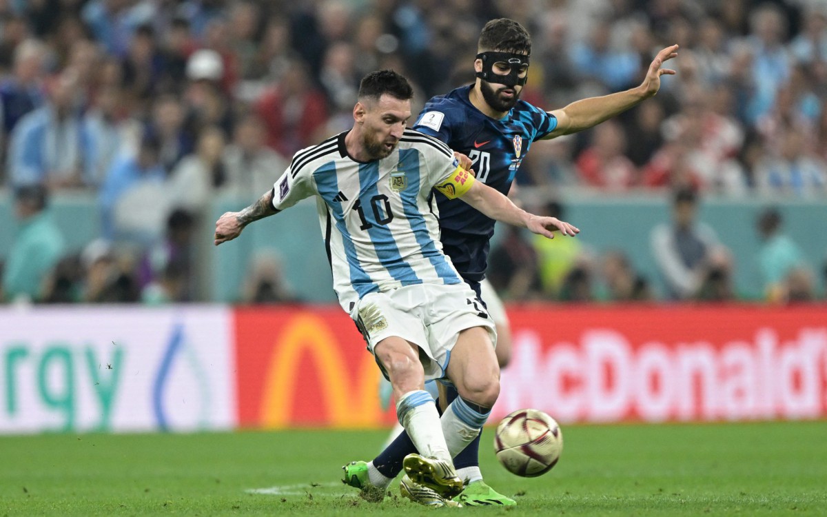 Argentina e Cro&aacute;cia se enfrentaram na semifinal da Copa do Mundo
