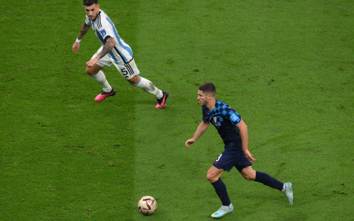 Argentina e Cro&aacute;cia se enfrentaram na semifinal da Copa do Mundo