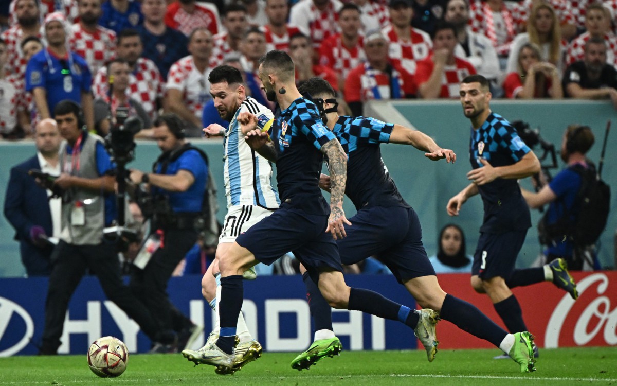Argentina e Cro&aacute;cia se enfrentaram na semifinal da Copa do Mundo