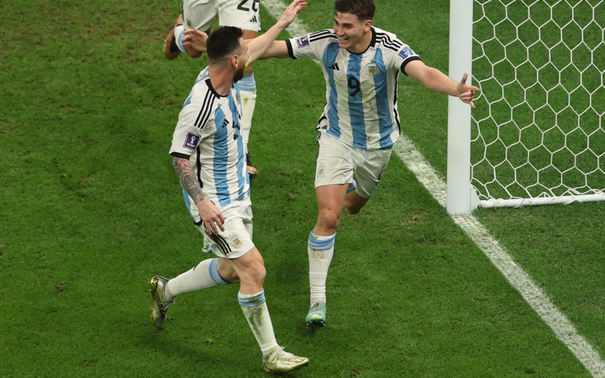 Argentina e Cro&aacute;cia se enfrentaram na semifinal da Copa do Mundo