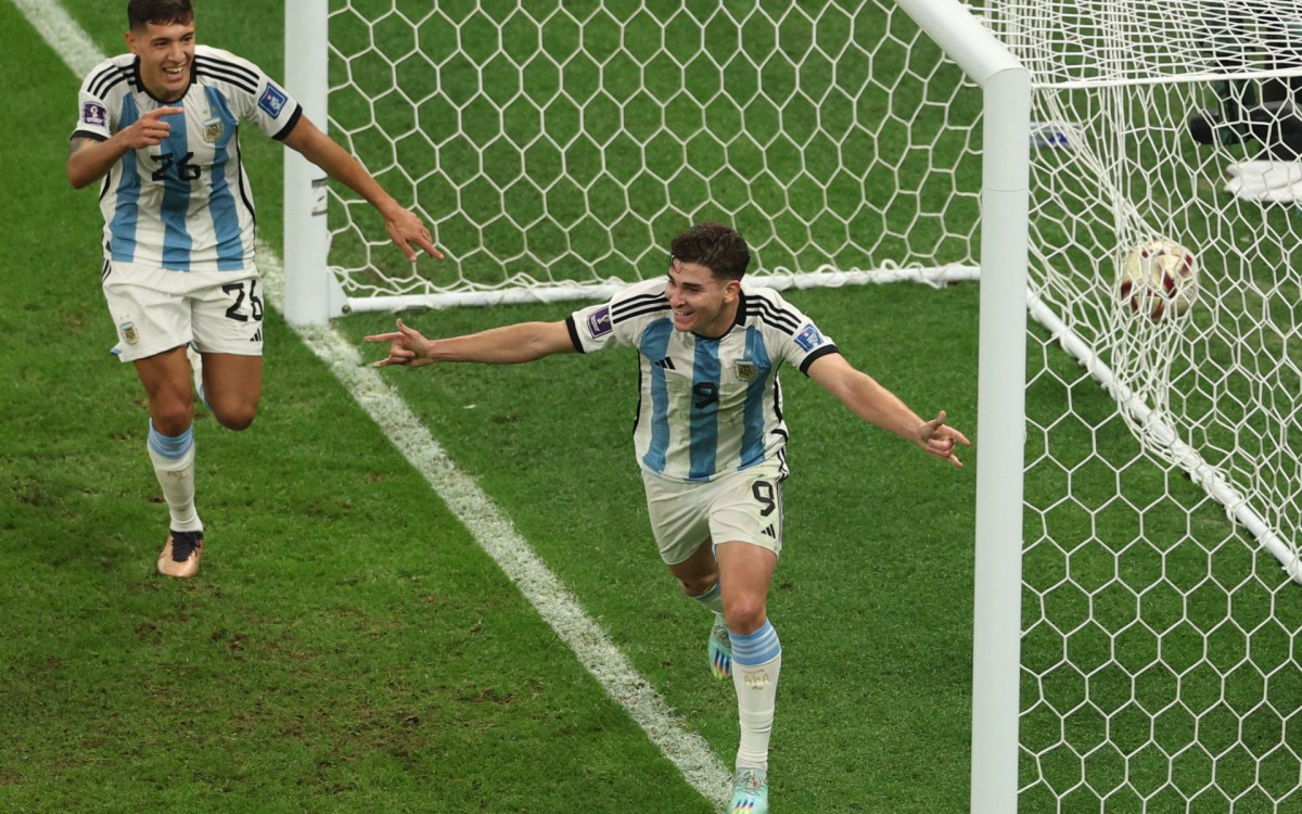 Argentina e Cro&aacute;cia se enfrentaram na semifinal da Copa do Mundo