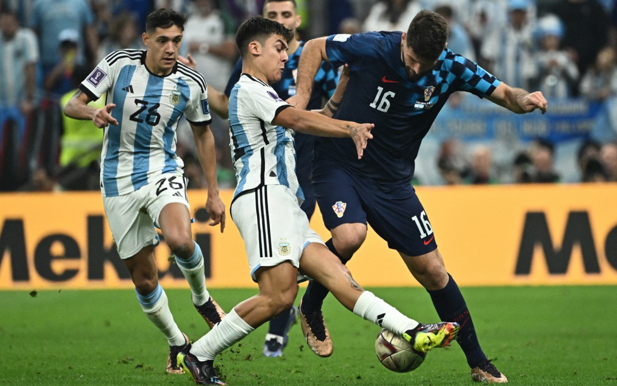 Argentina e Cro&aacute;cia se enfrentaram na semifinal da Copa do Mundo
