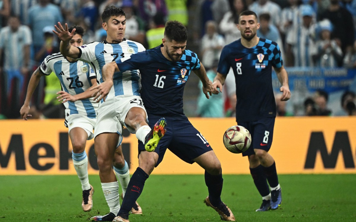 Argentina e Cro&aacute;cia se enfrentaram na semifinal da Copa do Mundo
