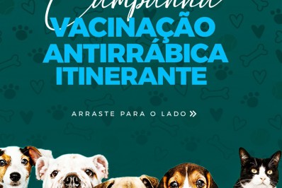 Meriti promove Campanha de Vacinação Antirrábica Itinerante nesta quinta-feira (15)