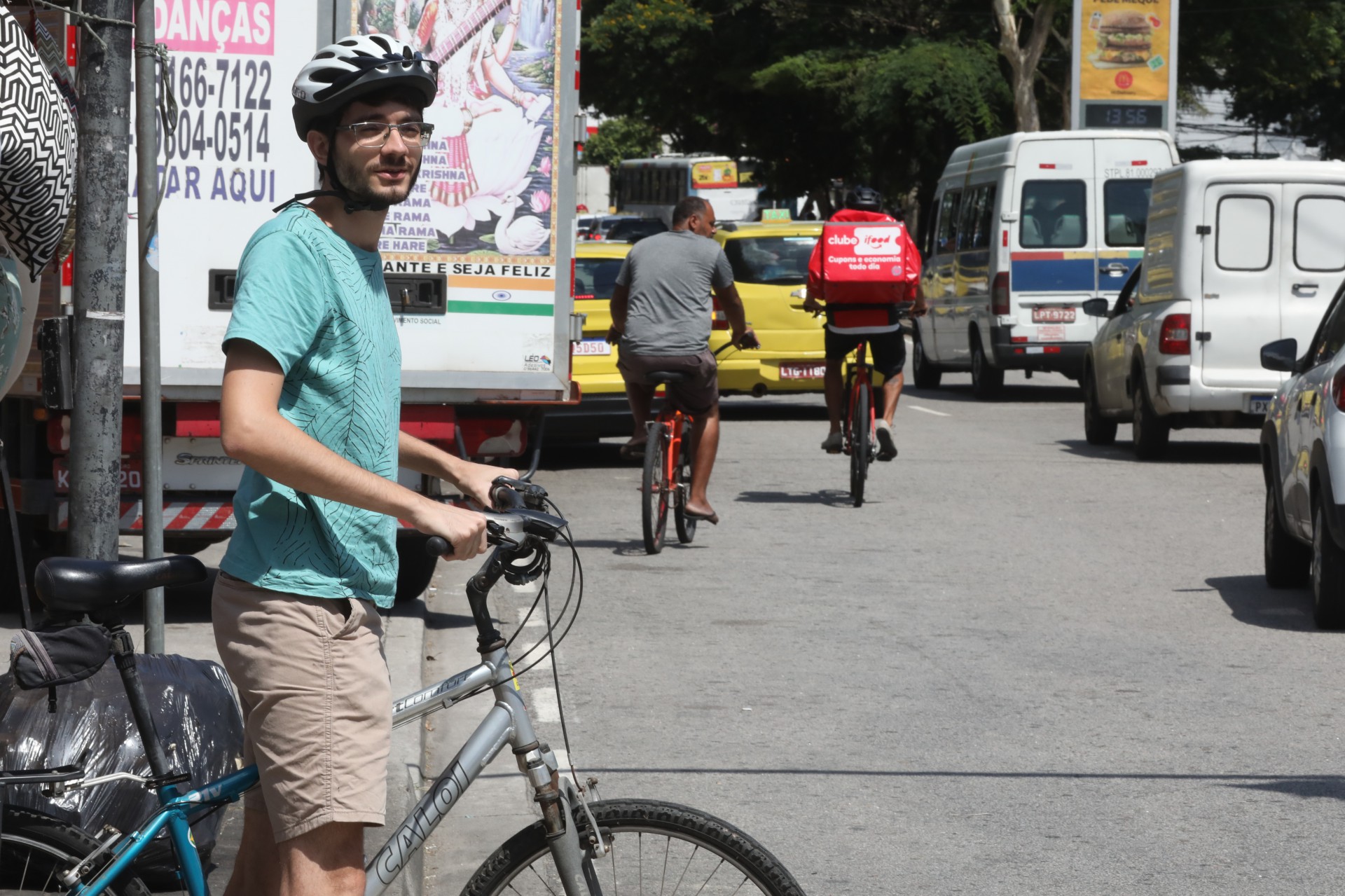 PAUTA ESPECIAL - Ciclismo, saúde e conscientização. O grupo Pedala JPA estão sempre nas redes sociais incentivando o debate e a importância do uso da bicicleta.
Estão sempre engajados em campanhas para aumentar as ciclovias e ciclofaixas do bairro. Na foto, Sidney. - Pedro Ivo/ Agência O Dia