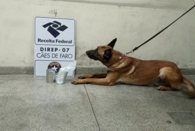 Receita Federal apreende R$ 160 mil em haxixe no Aeroporto do Galeão