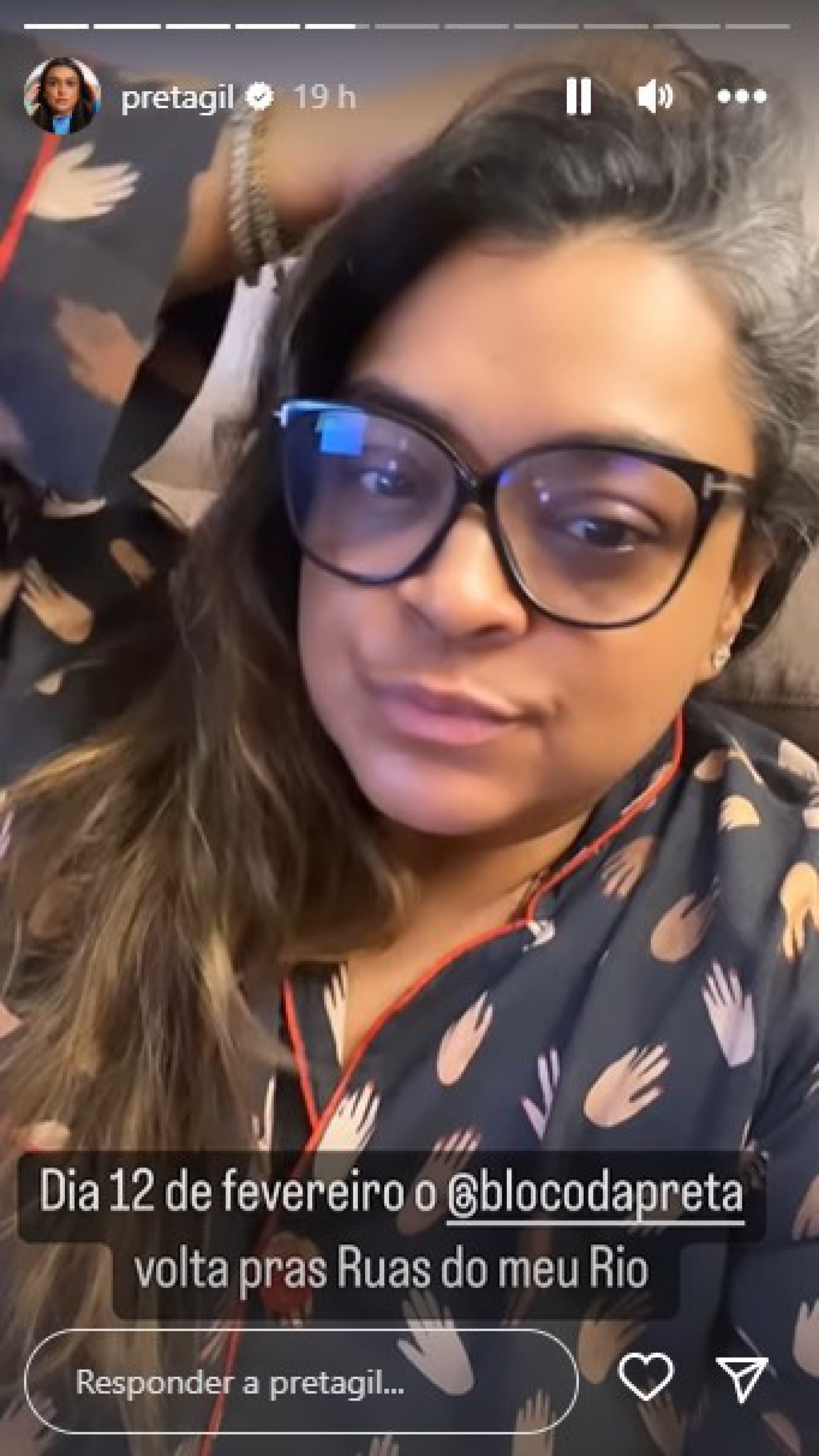 Preta Gil compartilha a volta dos preparativos para o Bloco da Preta - Reprodução Internet