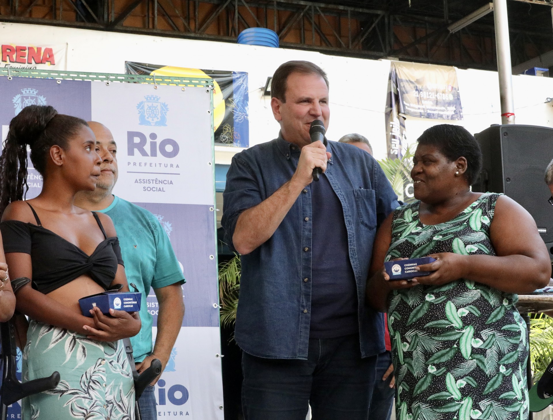 Cerimônia na Cozinha Comunitária em Renascença - Beth Santos / Prefeitura do Rio