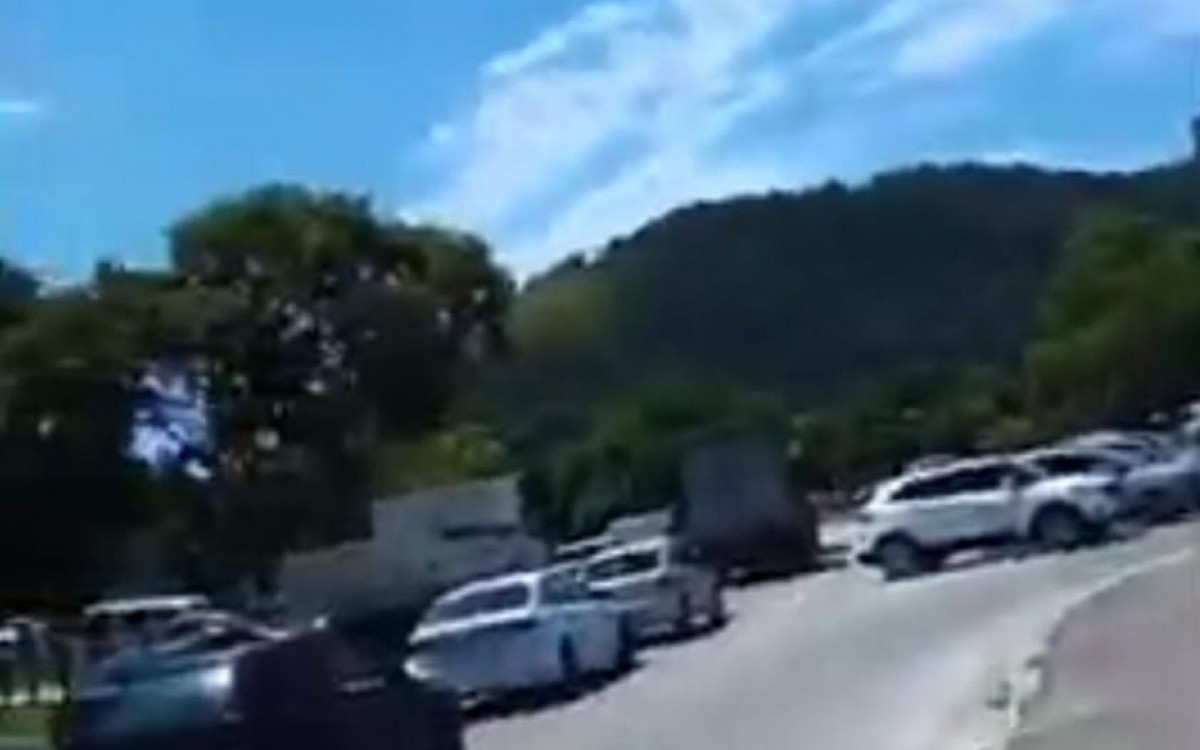 Trevo da cidade hoje de manh&atilde;.