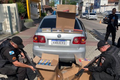 Criminosos roubam carga de cigarros e são presos pela Polícia Militar em Maricá
