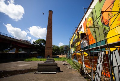 Praça da Chaminé passa por obras de remodelação em Volta Redonda