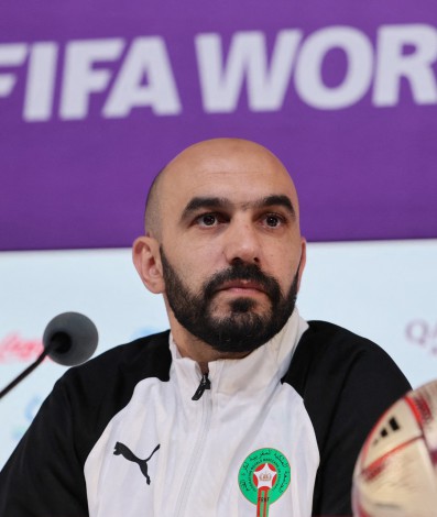 Técnico Walid Regragui fez grande trabalho com a seleção de Marrocos na Copa do Mundo