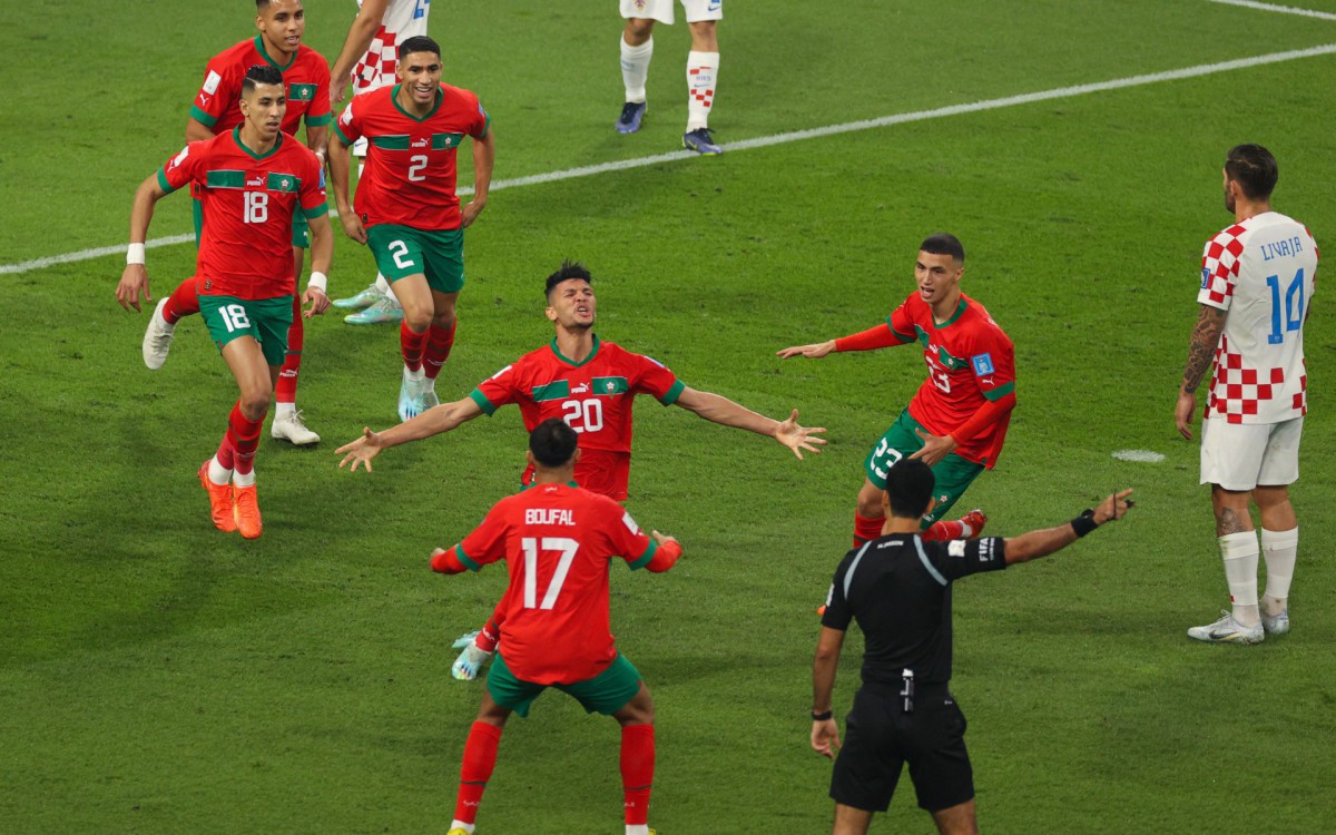 Cro&aacute;cia e Marrocos fizeram jogo animado na disputa de terceiro lugar
