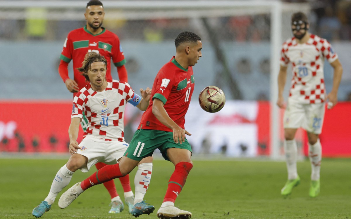 Cro&aacute;cia e Marrocos fizeram jogo animado na disputa de terceiro lugar