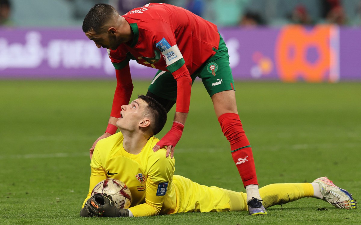 Cro&aacute;cia e Marrocos fizeram jogo animado na disputa de terceiro lugar