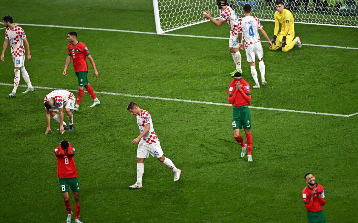 Cro&aacute;cia e Marrocos fizeram jogo animado na disputa de terceiro lugar