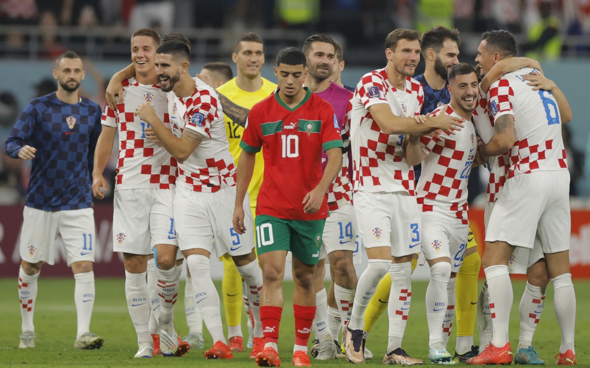 Cro&aacute;cia e Marrocos fizeram jogo animado na disputa de terceiro lugar