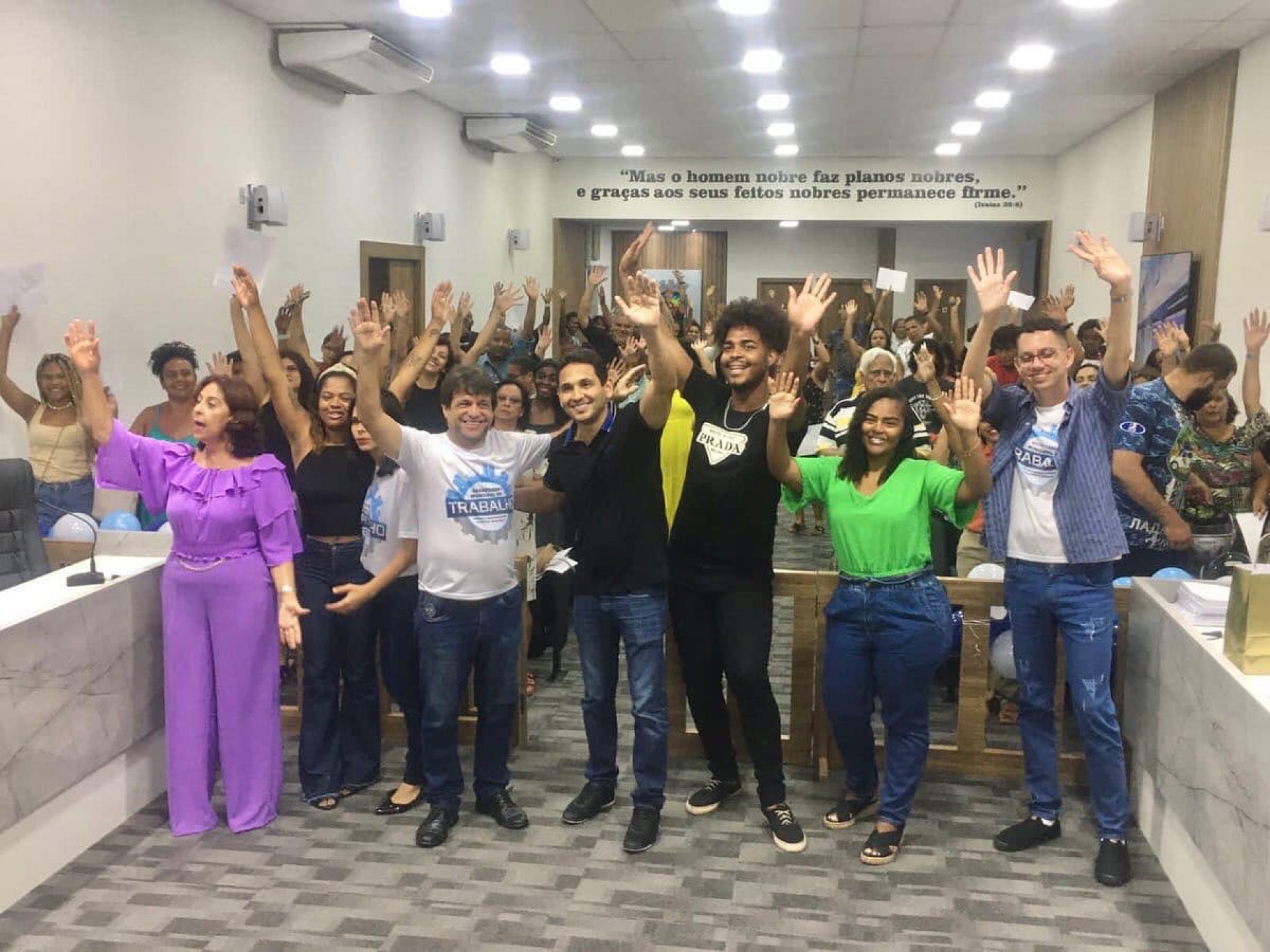 A Câmara Municipal recebeu a formatura dos 215 formandos dos cursos da Secretaria de Trabalho, Emprego e Desenvolvimento Econômico - Divulgação